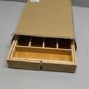 Expandable Bamboo Kitchen Drawer Organizer for Cutlery and Utensils, Adjustable Bamboo Wood Cutlery Tray in Drawer for Flatware and Silverware in Kitchen, (Natural) (7 Slots Expandable)