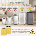 Core 600S Pet Care Replacement Filter Compatible with LEVOIT Core 600S Core 600S-P Air Purifier, 3-in-1 Core 600S-P Air Purifier Replacement Filter for Home Large Room, Core 600S-RF-PA, 2 Pack