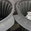 Urn Planters 22", Set of 2, Tall Stone-Resin Pedestal Planters for Outdoor Plants, Large Front Porch Decor, Patio Garden Pots, Outdoor Urns for Entryway, Porch & Deck, White Plant Pot