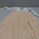 Topmaker Flower Girl Dress for Toddler Baby Girls,Lace Tulle Dress for Wedding,Birthday Party,Photoshoot,Special Occasion (3-4T, Sleeve-champagne)