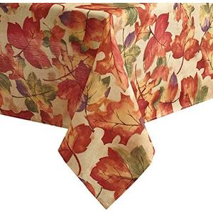 Elrene Home Fashions Harvest-Festival Fall Printed Tablecloth, 52" x 52", Square