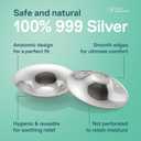 Koala Babycare The Original Nursing Cups 100% Silver Nipple Shields for Nursing Newborn - Breastfeeding Essentials Protect and Soothe Cracked Nipples - Standard Size