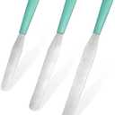 U-Taste Cake Icing Spatulas Set: Straight Decorating Frosting Knife with 6", 8", 10" Thinner Stainless Steel Blade, Flexible Smoothing Spreading Tools with Comfortable PP Handle for Cream (Aqua Sky)