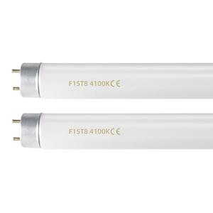 coospider-repta F15T8/CW 18 Inch 15W T8 Fluorescent Replacement Tube Bulb Cool White 4100K Medium Bi-Pin G13 Base 2 Count