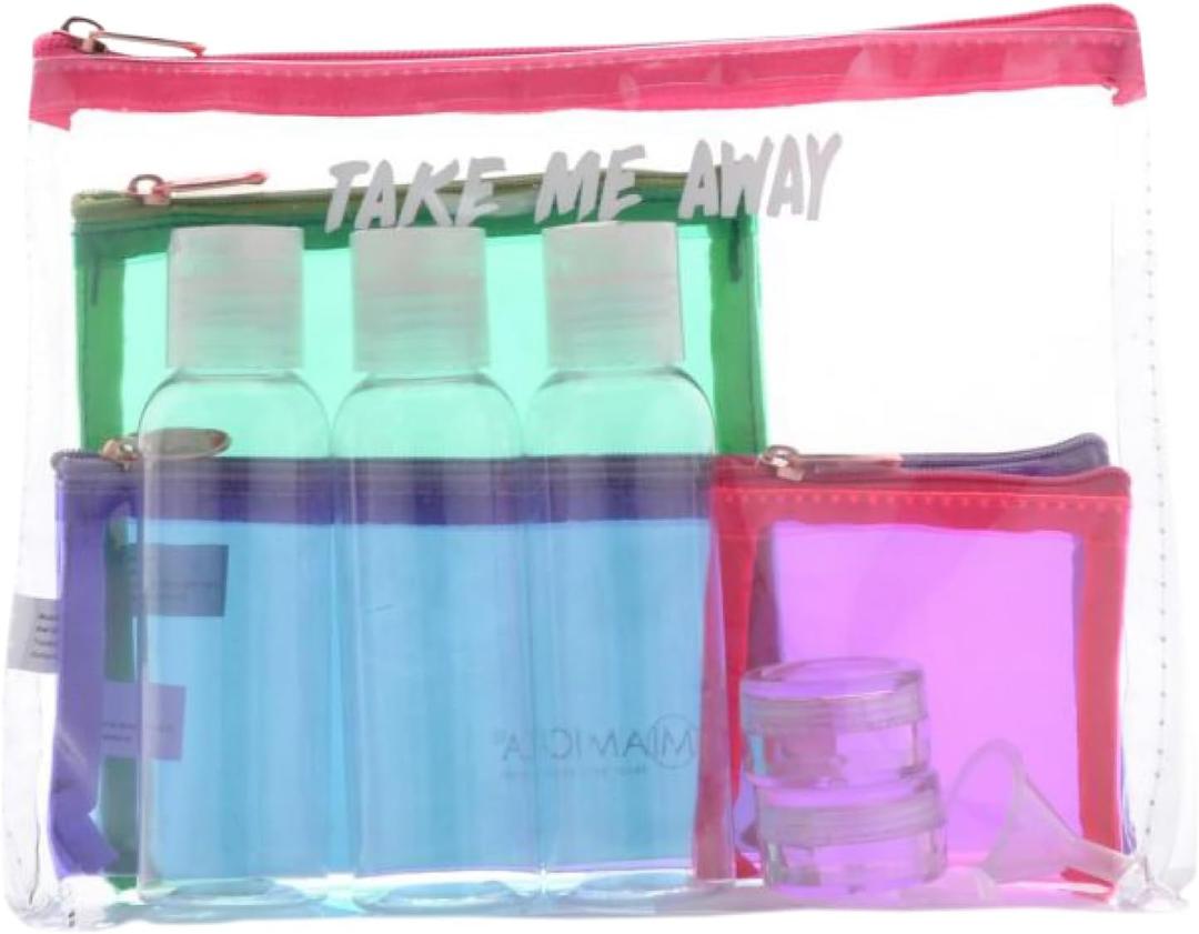 Miamica Bottle Set - Pink,  (One Size, Pink 7.5 L x 6.5 W x 1.25 D)