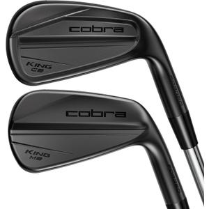 Cobra Golf King CB/MB Iron Set, 4-PW, Black, Steel Stiff, Right, 30 degrees, Alloy Steel