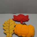 Huwena 3 Pcs Thanksgiving Pillows Fall Pumpkin Maple Leaf Shaped Throw Pillow Simulated Fall Decorative Velvet Plush Cute Autumn Cushion for Thanksgiving Couch Sofa Bed Decoration