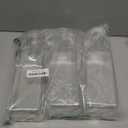 Plastic 8 PACK Large 50 Oz Water Carafe with Flip Top Lid, Square Base Juice Containers, Clear Plastic Pitcher - for Water, Iced Tea, Juice, Beverage, Milk, Cold Brew and Mimosa Bar - Hand wash Only