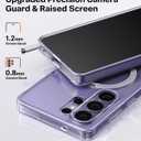 TORRAS Q3 Spin for Samsung Galaxy S26 Ultra Case with Kickstand, Compatible with Magsafe, Slim Hard PC Protective S26 Ultra Clear Case with 360 Magnetic Stand, Transparent Clear