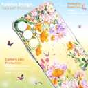 for Samsung Galaxy A26 Case 5G 6.7", [10FT Military Grade Drop Test] Flowers Soft Slim TPU Protective Shockproof Phone Case CoverSummer Overture