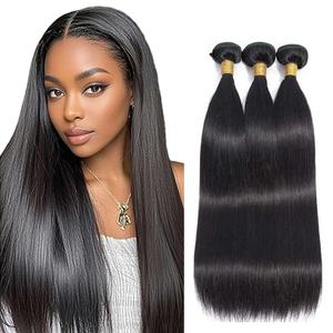 18 20 22 Inch Human Hair Bundles Straight Bundles Human Hair Extensions 10A Brazilian Virgin Straight Human Hair 3 Bundles Natural Color