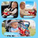 hahaland Baby Tissue Box Toy - Baby Toys 6-12 Months Montessori Toys for 6 Month Old with Textured Tails, Crinkle Tissues, Squeaky, Mirror, Play Silks Sensoy Scarves Baby Gifts 9 Month Old Travel Toys