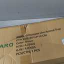 ARIFARO Animal Cage Trap (31" L x 10" W x 11" H) Humane Live Cage Trap Double-Door Metal Capture Cage for Skunks,Raccoons,Rabbits,Stray Cats,Squirrels,Moles,Gophers