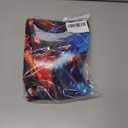 Funnycokid Boys Girls Shirts Graphic T-Shirt Neon Clothes Kids Novelty Youth Short Sleeve Animal Print Tees 4-16 Years (Wolf Blue Orange)