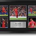 HWC Trading Mohamed Mo Salah Liverpool 16 x 12 inch (A3) Printed Gifts Signed Autograph Picture for Fans and Supporters - 16" x 12" Framed