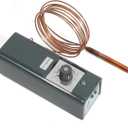 LEAPTREND W1609-101 Thermostat Temperature Controller Refrigeration Remote Bulb TH-1609, from -30 Degrees F to 90 Degrees F (-34 Degrees C to 32 Degrees C), 5 Ft Capillary