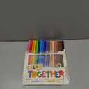 Ooly Color Together Dual Tip Markers - 18 Colors, 12 Bright & 6 Skin Tone, Brush and Point Tip on Each Marker for Kids, Double Ended Markers for Art Supplies & Stationery Sets