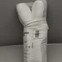 Cervical Neck Pillow for Sleeping, Dual-Height Contour Pillow for Neck Pain Relief, Butterfly Ergonomic Memory Foam Neck Support Pillow with Cooling Breathable Cover for Side Sleepersr, Queen White