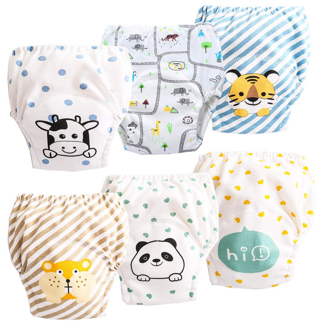 6 Pack Potty Training Pants for Boys Girls, Learning Designs Training Underwear Pants(1-3T) 6 Pack Potty Training Pants for Boys Girls, Learning Designs Training Underwear Pants(1-3T)