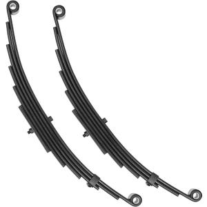 Trailer Leaf Spring 6 Leaf Double Eye 3500 lbs Cap for 7000 lbs Axle Suspension 25-1/4" Length fits for SW6 - Set 2