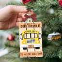 School Bus Ornaments for Christmas Tree 2025, Unique Bus Driver Appreciation Gifts, Double Layers Vehicle Wooden Ornaments for Christmas Decorations, Retirement, Driver Gifts for Women, Men
