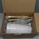 Yosoan Set of 2 Antique Brass Fabric Wall Sconce Bedside Indoor Light, Boho Modern Vintage Industrial Vanity Fixture, White Long Cone Fabric Shade for Bedroom Living Room Corridor Hallway Home Decor