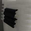 IRIS USA 19 Qt Stackable Plastic Storage Bins with Lids, 6 Pack - BPA-Free, Made in USA - Discreet Organizing Solution, Latches, Durable Nestable Containers, Secure Pull Handle - Pearl