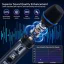HWWR Wireless Microphones for Karaoke: Dual Professional Karaoke Microphone for Singing, Rechargeable Dynamic UHF Mic System with Receiver for Church, Party, Meeting, Speech, PA System, Plug and Play