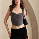 Women's Y2k Low Rise Bodycon Party Mini Stretchy Skirts (Black)