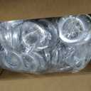 80 PCS Curtain Grommet 1-9/16 Curtain Eyelet Ring Inner Diameter 40mm Inner Matte Silver Plastic Ring Can Make Curtains Grommet A Bit Quieter On The Rod for Window Shower Curtains, Living Room