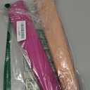 HGUAN Solid Color Glitter Faux Leather Rolls 12"X53"(30cmX135cm),Faux Leather Sheets Very Suitable for Making Crafts, Leather Earrings, Bows,Sewing, Pack of 2: Pink, Beige