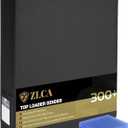 ZLCA Top Loader Binder-9 Pocket, Hold 324 Cards Trading Card Binder Includes 20 Top Loaders, Top Loaders Binder for Sport Card, MTG, TCGBlack