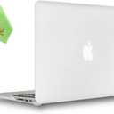 UESWILL Smooth Matte Hard Shell Case Cover Compatible with 2010-2017 Release MacBook Air 13 inch (Model A1466 / A1369) + Microfibre Cleaning Cloth, Clear