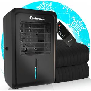 Adamson B10 Midnight Bed Cooling System - Twin 75 L x 39 W - New - 100% Cotton Mattress Cooling Bed Pad for Night Sweats - Ideal for Hot Sleepers 
