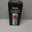 Mueller Smoothie Blender for Smoothies - Personal Blender for Shakes, Frozen Drinks, Baby Food & More, 15oz Travel Cup and Lid, Durable Stainless Steel Blades for Powerful Blending Performance (Turquoise)