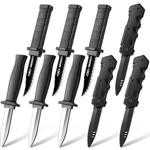 9 Pack Retractable Fake Knife Retractable Knife Halloween Props Fake Plastic Blades for Halloween April Fool's Party(9 Pcs Style A)