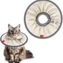Agape Comfortable Cat Cone - Lightweight Soft Recovery Collar for Cats After Surgery - Protective E-Collar for Medium Cats - Stops Licking & Scratching for Wound Care