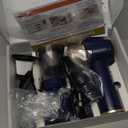 JONYJ Handheld Car Vacuum Cleaner, 16000PA Hand Held Vacuum Portable Cordless, 2 in 1 Air Duster and Vacuum Cleaner with LED Light, Multi-Nozzles, 120W High Power Mini Vacuum for Home, Pet, Office (Blue & Gold)