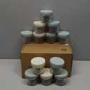 KeaBabies 12pk 4oz Glass Baby Food Containers with Lids - Leak-Proof, Microwavable Small Glass Jars, Baby Purees & Toddler Snack Storage Containers, BPA-Free, Dishwasher & Freezer Safe (Sage)