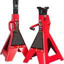 BIG RED T43006 Torin Steel Jack Stands (Fits: SUVs and Extended Height Trucks): 3 Ton (6,000 lb) Capacity, Red, 1 Pair