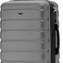 Flight Knight 22x18x10 Expandable Carry On Suitcase Hardside TSA Lock & USB C Port Lightweight Luggage Silent Double Spinner Wheels Maximum Spirit Overhead Carry-On Bag Airlines Approved Charcoal