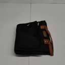 Large Women Lunch Bags for Work Insulated/Insulated Adult Lunch Box for Women/Durable Nylon Thermal cooler Bag /Leakproof Cooler Tote Bag with Storage Pocket(Newly upgraded Noir Black Brown strap)