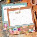 Wall Calendar 2026-2027 - Pocket Calendar, 11.2" x 11.2", 2026-2027 Calendar with Pockets, Jul. 2026 - Dec. 2027, Wall Calendar 18 Month with One Pockets, Calendars for Office School Home, Golden Twin Wire Binding, Premium Paper - 12 Different Floral
