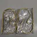 Christmas Stocking Holder,4 Pack Stocking Holders for Mantle,Non-Slip Stocking Holders for Christmas Decorations,Lightweight Stocking Hangers for Mantel Fireplace with Adjustable Design,Gold