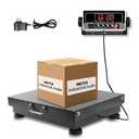 MEIYA Heavy Duty Shipping Scale, 660 lb Industrial Platform Scale for Packages, 0.1 lb Accuracy Postal Scale for Small Business & Warehouse with LB/KG, Counting, Tare & LCD, Lithium Battery & Adapter