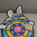 Easter Basket Stuffers, 30 Large Bunny Dartboard Game with 12 Sticky Balls, Eggs Fillers, Easter Baskets for Kids Boys Girls Toddlers Gifts Party Favor Supplies Decorations