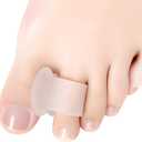 Toe Separators for Women & Men, 12-Pack 1/4" Thick Gel Toe Spacers, Bunion Corrector, for Overlapping Toes/Bunions/Big Toe Alignment/Spacer and Corrector(White)