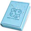 2 x Thick Blank Fruit Color Page Notebook with Waterproof Cover,Small 400 Color Pages 3.9 5.5 Hardcover Journaling for Women Men Work, School, Note Taking or Sketching Diary (Blueberry-Blue)