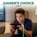 Right Angle Micro USB Cable, 3Ft 90 Degree Data Cable Charger Cord, 2.4 A, Nylon Braided USB Cable Male Data Sync and Charge Cable for Android Phone (Green)