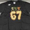 67 Halloween Meme 6 7 Numbers Six Seven Funny Kids Skeleton T-Shirt